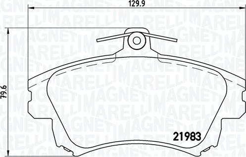 Magneti Marelli 363700486017 - Kit pastiglie freno, Freno a disco autozon.pro