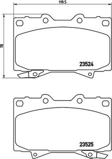 Lucas Electrical 6131979 - Kit pastiglie freno, Freno a disco autozon.pro