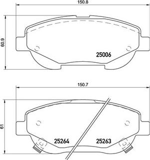 Magneti Marelli 363700483148 - Kit pastiglie freno, Freno a disco autozon.pro