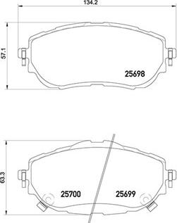 Magneti Marelli 363700483150 - Kit pastiglie freno, Freno a disco autozon.pro