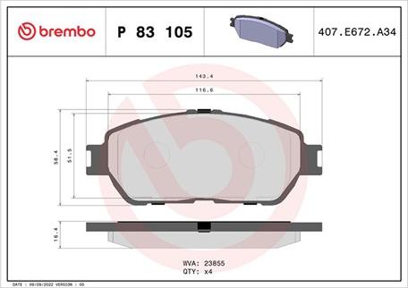 Magneti Marelli 363700483105 - Kit pastiglie freno, Freno a disco autozon.pro