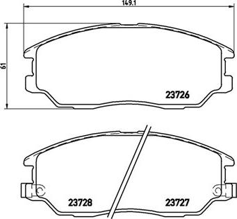 Magneti Marelli 363700430028 - Kit pastiglie freno, Freno a disco autozon.pro