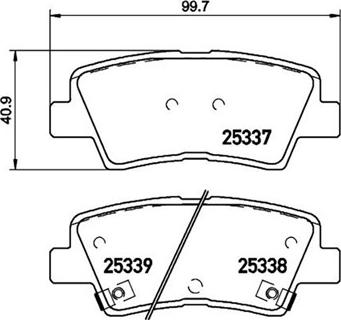 Magneti Marelli 363700430101 - Kit pastiglie freno, Freno a disco autozon.pro