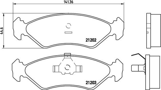 Magneti Marelli 363700424028 - Kit pastiglie freno, Freno a disco autozon.pro