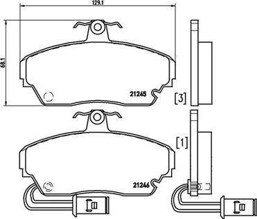 Magneti Marelli 363700428014 - Kit pastiglie freno, Freno a disco autozon.pro