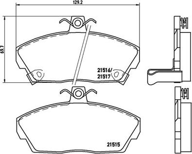 Magneti Marelli 363700428020 - Kit pastiglie freno, Freno a disco autozon.pro