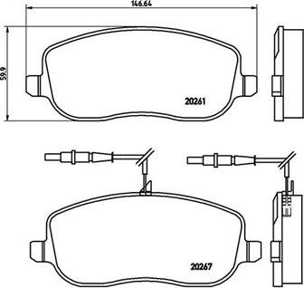 Magneti Marelli 363700423090 - Kit pastiglie freno, Freno a disco autozon.pro