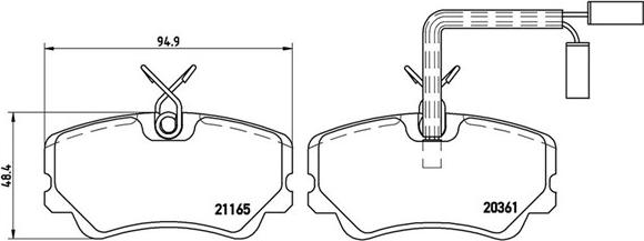 Magneti Marelli 363700423035 - Kit pastiglie freno, Freno a disco autozon.pro