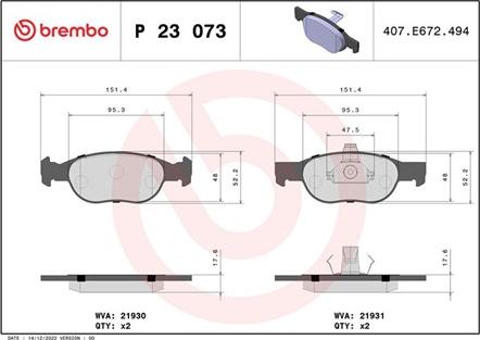 Magneti Marelli 363700423073 - Kit pastiglie freno, Freno a disco autozon.pro