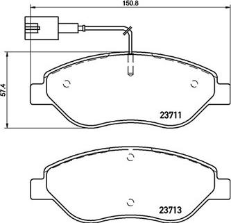 Magneti Marelli 363700423145 - Kit pastiglie freno, Freno a disco autozon.pro