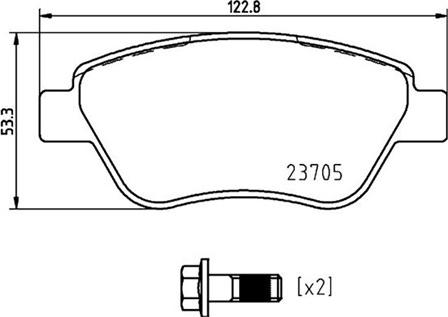 Magneti Marelli 363700423169 - Kit pastiglie freno, Freno a disco autozon.pro