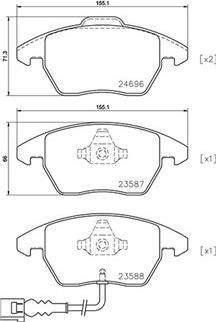 Magneti Marelli 363700585146 - Kit pastiglie freno, Freno a disco autozon.pro