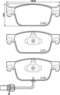 Magneti Marelli 363700585153 - Kit pastiglie freno, Freno a disco autozon.pro