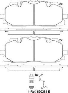 Magneti Marelli 363700585165 - Kit pastiglie freno, Freno a disco autozon.pro