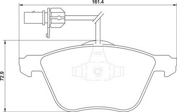 Magneti Marelli 363700201195 - Kit pastiglie freno, Freno a disco autozon.pro