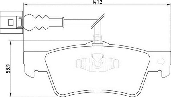 Magneti Marelli 363710201758 - Kit pastiglie freno, Freno a disco autozon.pro