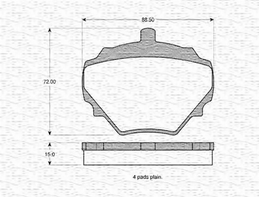 Magneti Marelli 363702160999 - Kit pastiglie freno, Freno a disco autozon.pro