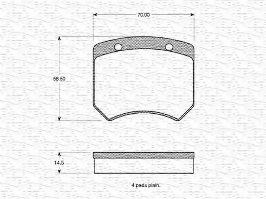 Magneti Marelli 363702160998 - Kit pastiglie freno, Freno a disco autozon.pro