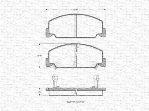 Magneti Marelli 363702160904 - Kit pastiglie freno, Freno a disco autozon.pro