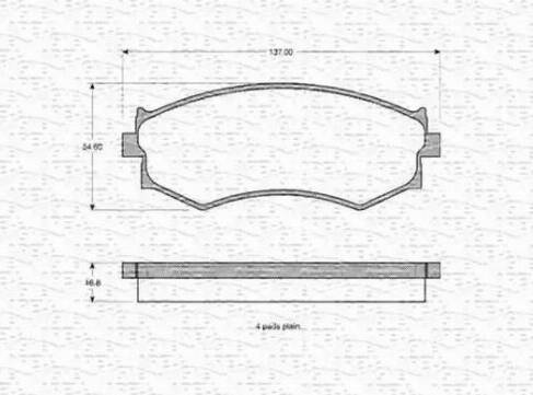 Magneti Marelli 363702160905 - Kit pastiglie freno, Freno a disco autozon.pro