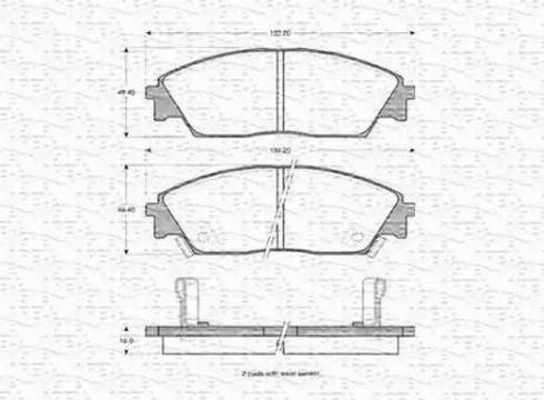 Magneti Marelli 363702160903 - Kit pastiglie freno, Freno a disco autozon.pro