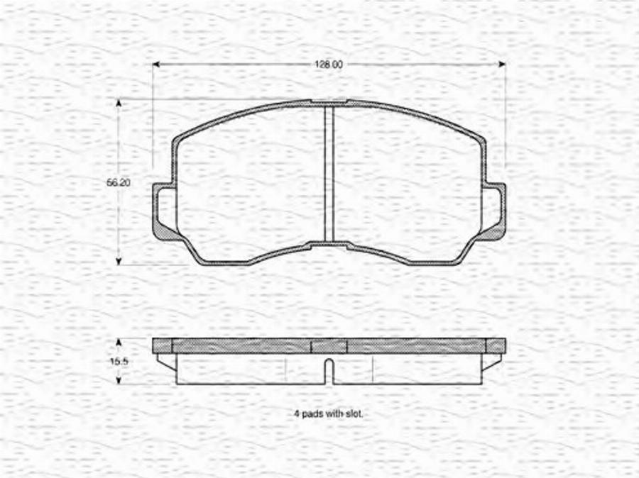 Magneti Marelli 363702160919 - Kit pastiglie freno, Freno a disco autozon.pro