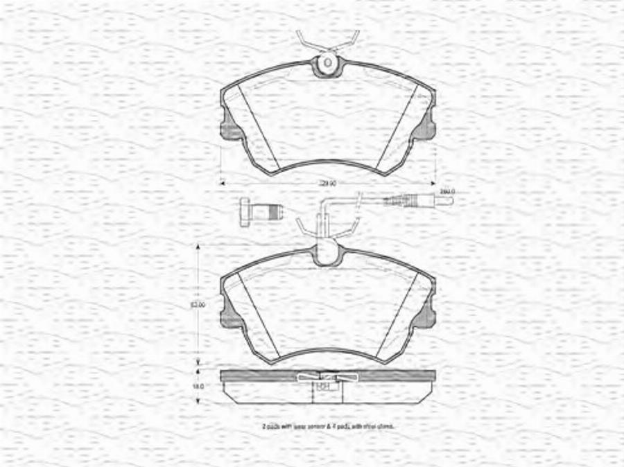 Magneti Marelli 363702160459 - Kit pastiglie freno, Freno a disco autozon.pro