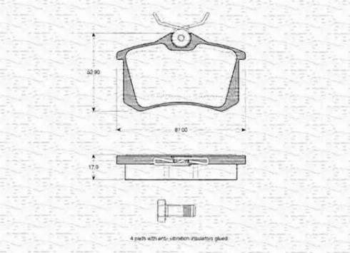 Magneti Marelli 363702160413 - Kit pastiglie freno, Freno a disco autozon.pro