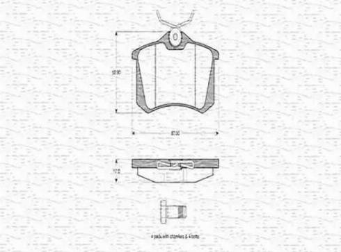 Magneti Marelli 363702160433 - Kit pastiglie freno, Freno a disco autozon.pro