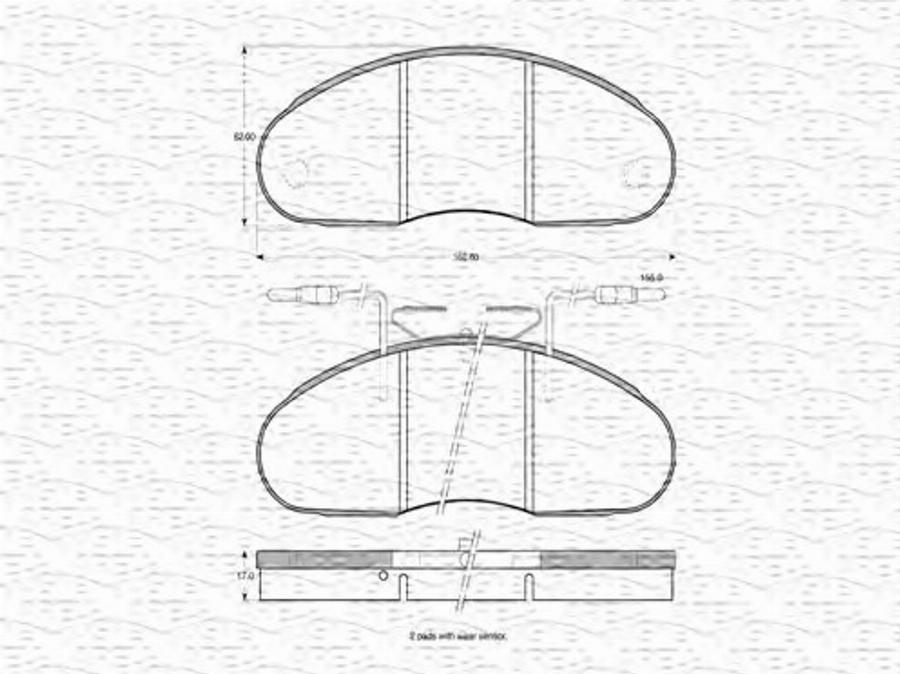 Magneti Marelli 363702160548 - Kit pastiglie freno, Freno a disco autozon.pro