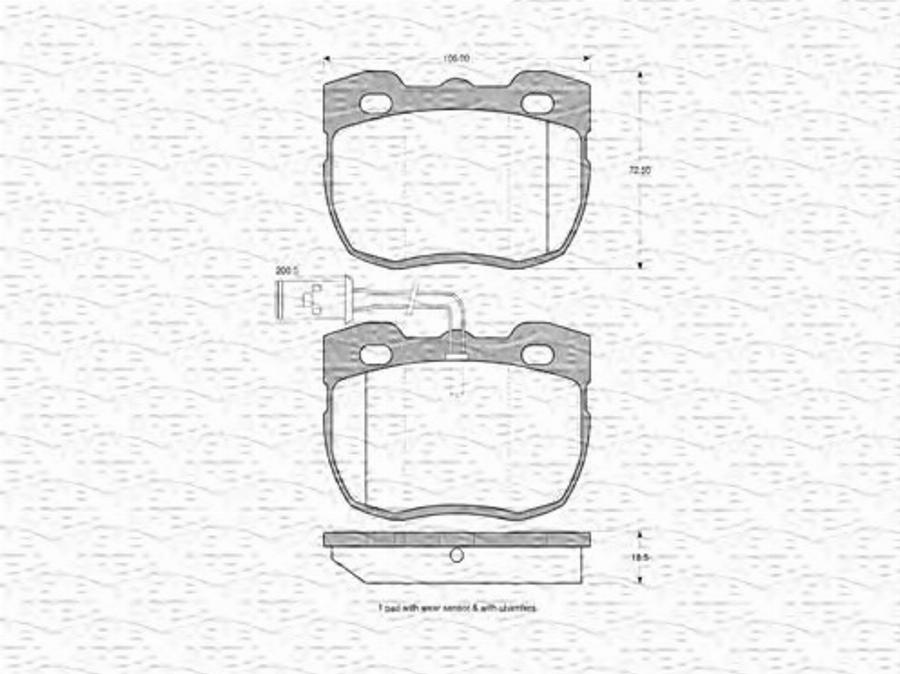 Magneti Marelli 363702160558 - Kit pastiglie freno, Freno a disco autozon.pro