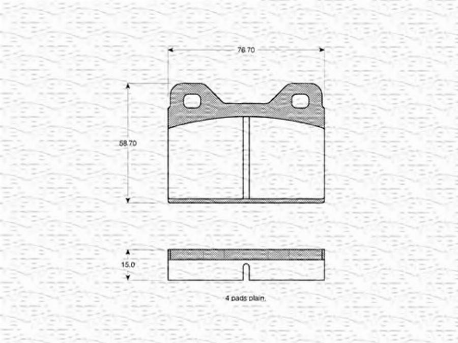 Magneti Marelli 363702160564 - Kit pastiglie freno, Freno a disco autozon.pro