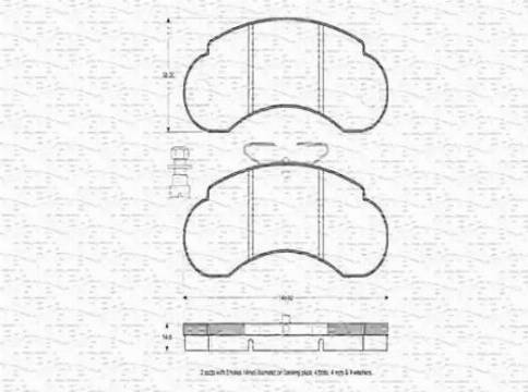 Magneti Marelli 430216170562 - Kit pastiglie freno, Freno a disco autozon.pro