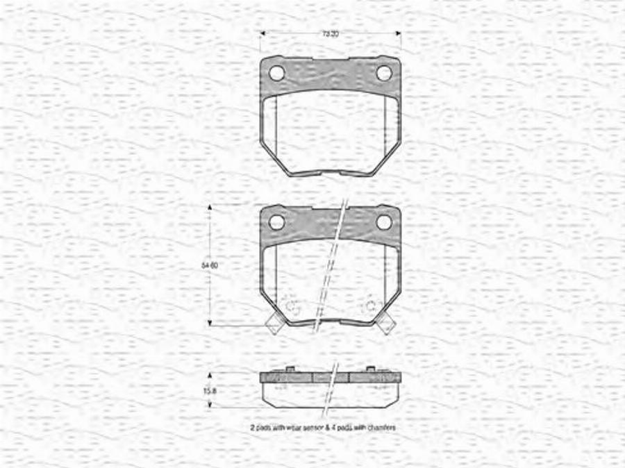 Magneti Marelli 363702160505 - Kit pastiglie freno, Freno a disco autozon.pro