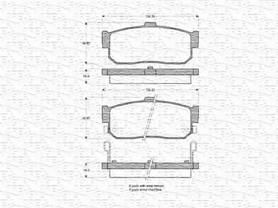 Magneti Marelli 363702160513 - Kit pastiglie freno, Freno a disco autozon.pro