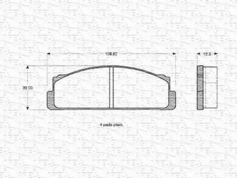 Magneti Marelli 363702160536 - Kit pastiglie freno, Freno a disco autozon.pro