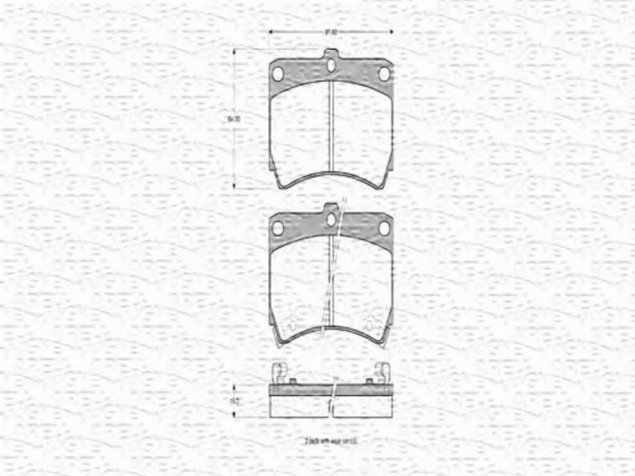 Magneti Marelli 363702160521 - Kit pastiglie freno, Freno a disco autozon.pro