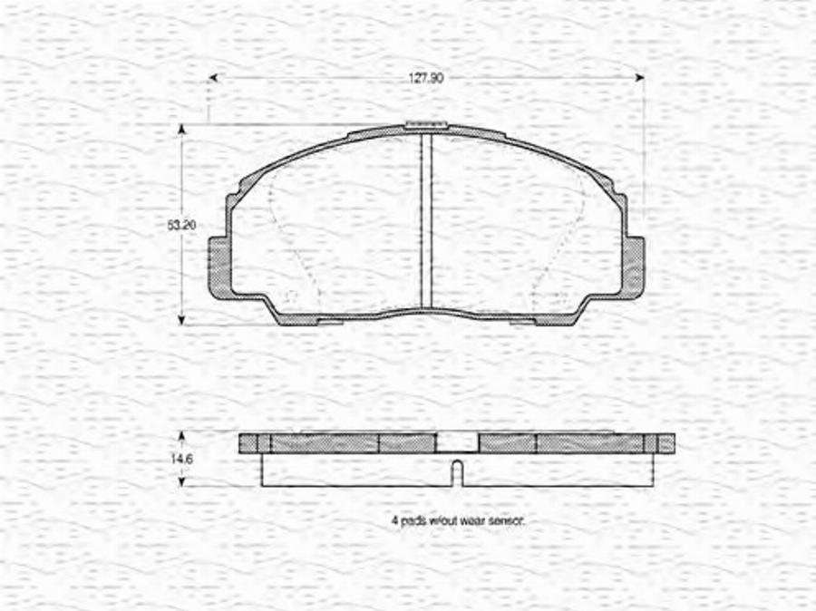 Magneti Marelli 363702160576 - Kit pastiglie freno, Freno a disco autozon.pro