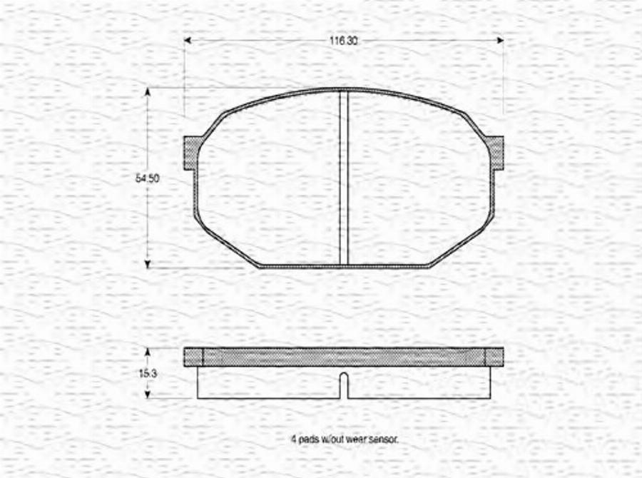 Magneti Marelli 363702160691 - Kit pastiglie freno, Freno a disco autozon.pro