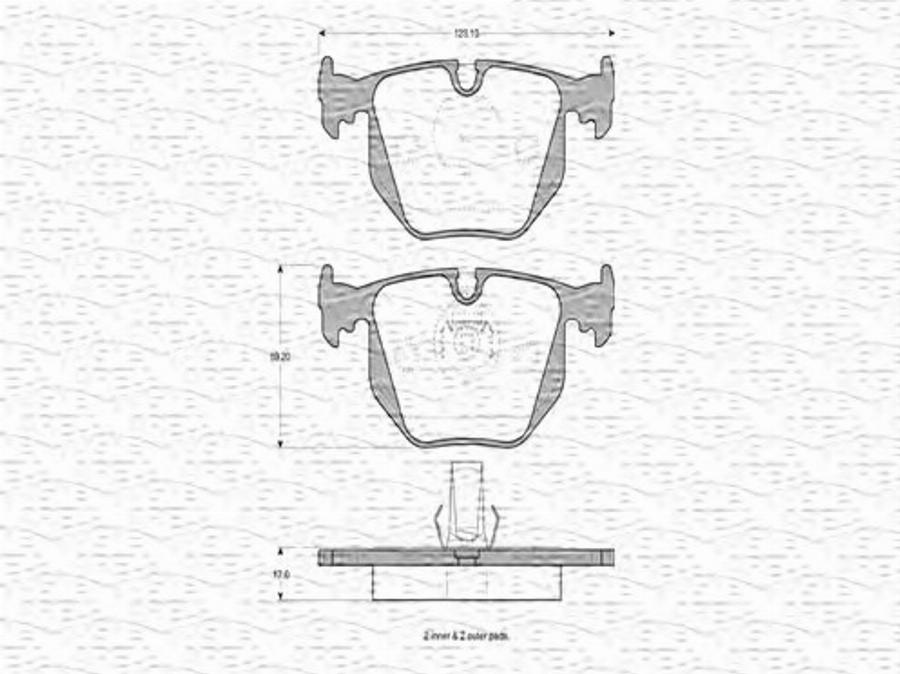 Magneti Marelli 363702160650 - Kit pastiglie freno, Freno a disco autozon.pro