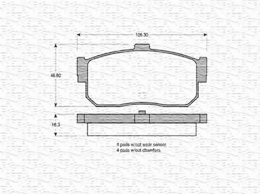 Magneti Marelli 363702160604 - Kit pastiglie freno, Freno a disco autozon.pro