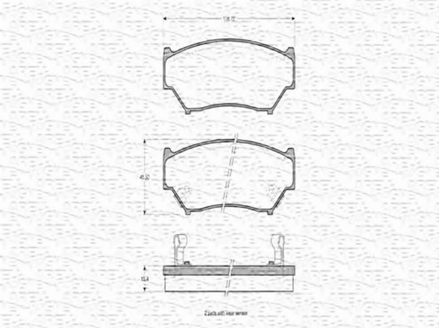 Magneti Marelli 363702160605 - Kit pastiglie freno, Freno a disco autozon.pro