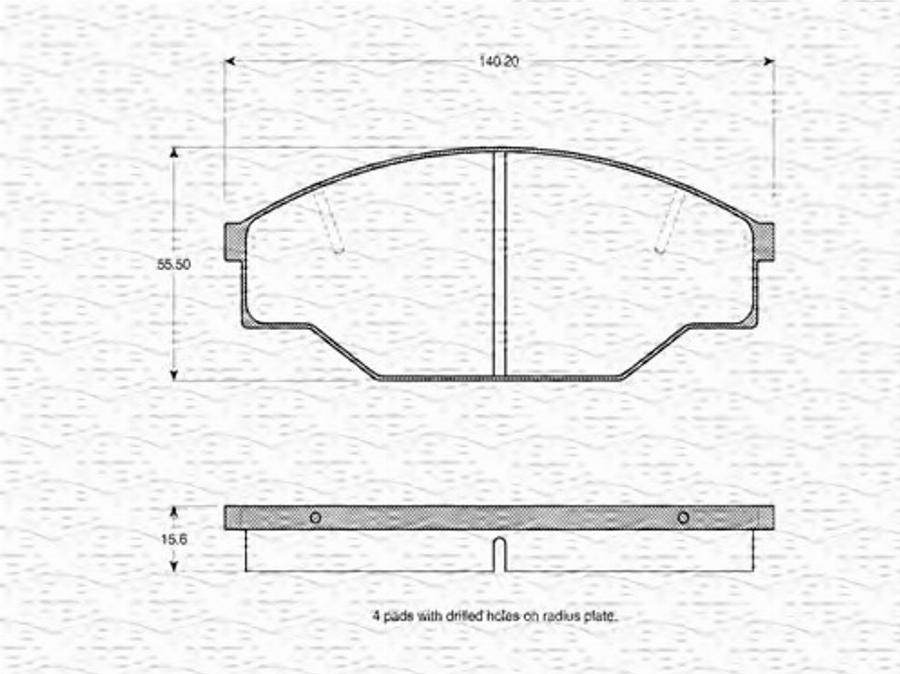 Magneti Marelli 363702160612 - Kit pastiglie freno, Freno a disco autozon.pro