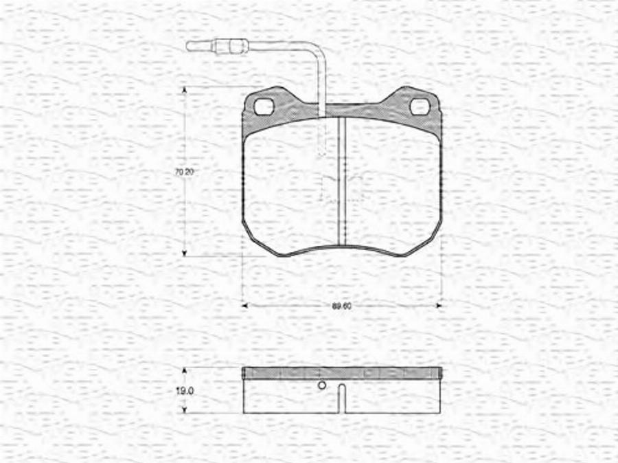 Magneti Marelli 363702160672 - Kit pastiglie freno, Freno a disco autozon.pro