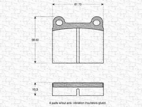 Magneti Marelli 363702160097 - Kit pastiglie freno, Freno a disco autozon.pro