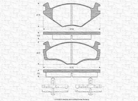 Magneti Marelli 363702160010 - Kit pastiglie freno, Freno a disco autozon.pro