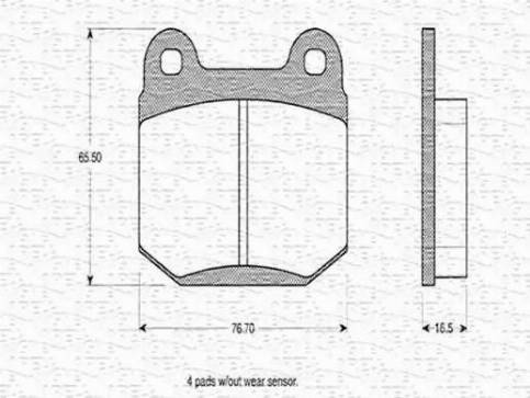 Magneti Marelli 363702160038 - Kit pastiglie freno, Freno a disco autozon.pro