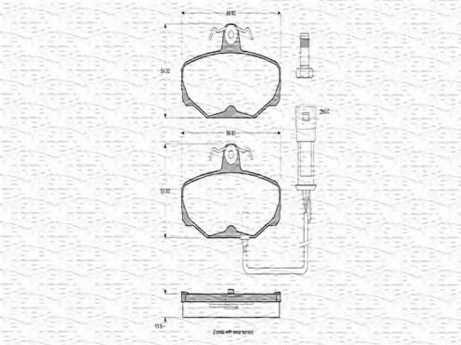 Magneti Marelli 363702160029 - Kit pastiglie freno, Freno a disco autozon.pro