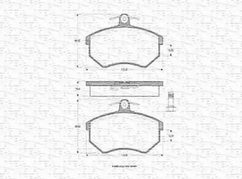 Magneti Marelli 363702160196 - Kit pastiglie freno, Freno a disco autozon.pro