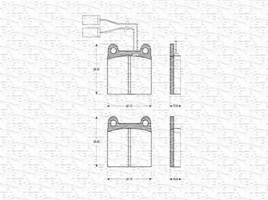 Magneti Marelli 363702160156 - Kit pastiglie freno, Freno a disco autozon.pro